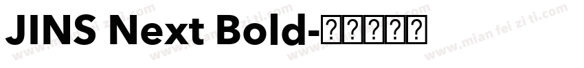 JINS Next Bold字体转换
